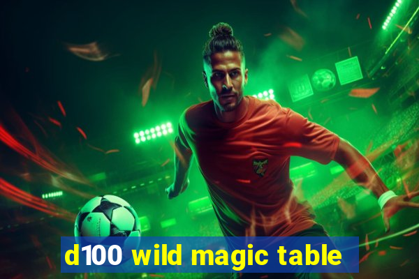 d100 wild magic table