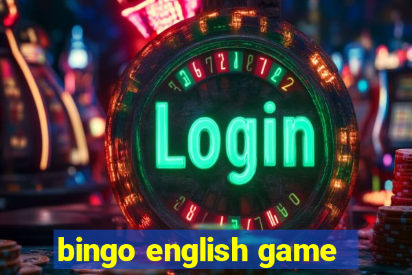 bingo english game