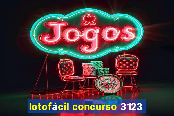 lotofácil concurso 3123