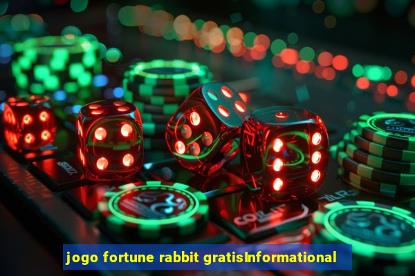 jogo fortune rabbit gratisInformational