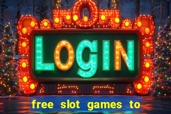 free slot games to win real money