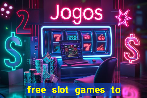 free slot games to win real money