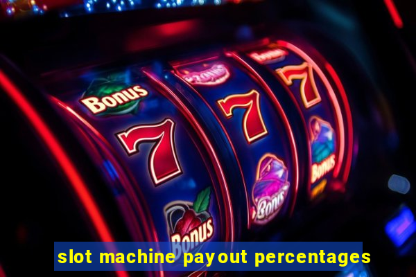 slot machine payout percentages