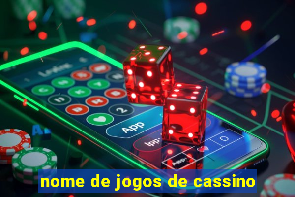 nome de jogos de cassino