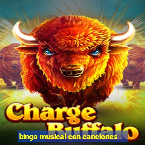 bingo musical con canciones