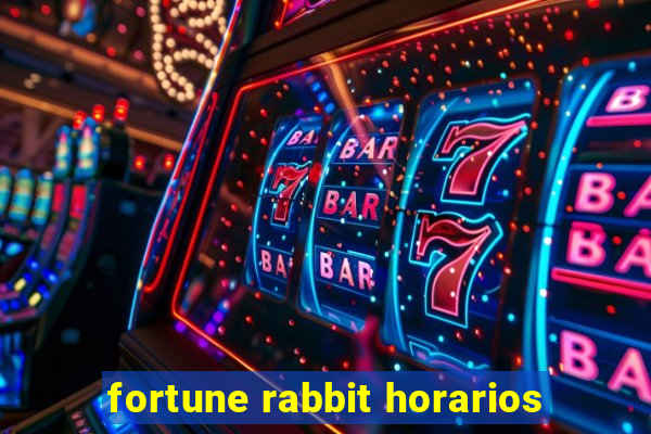 fortune rabbit horarios