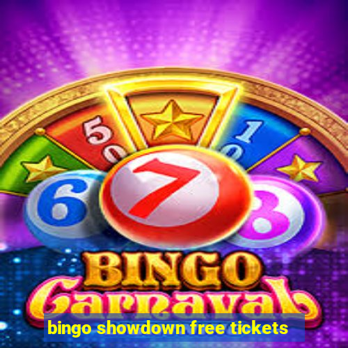 bingo showdown free tickets