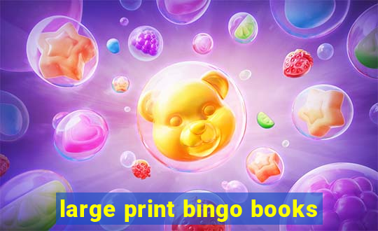 large print bingo books