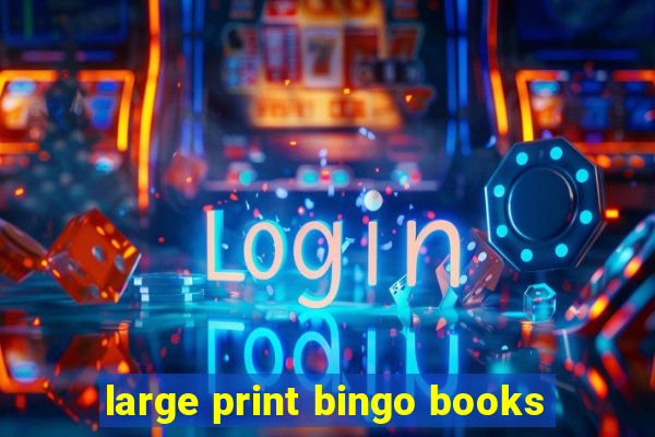 large print bingo books