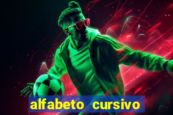 alfabeto cursivo para treinar caligrafia