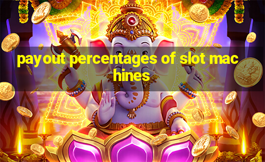 payout percentages of slot machines