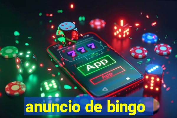 anuncio de bingo