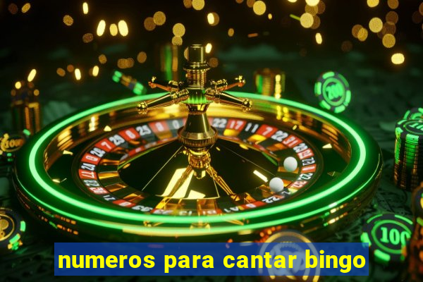 numeros para cantar bingo