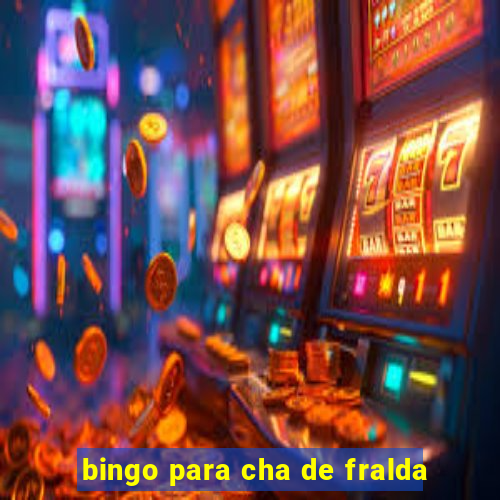 bingo para cha de fralda