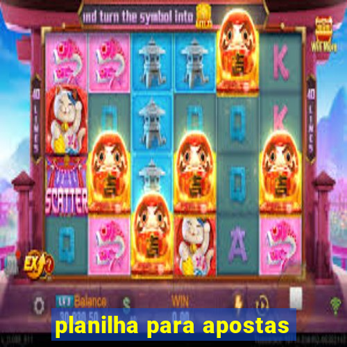 planilha para apostas