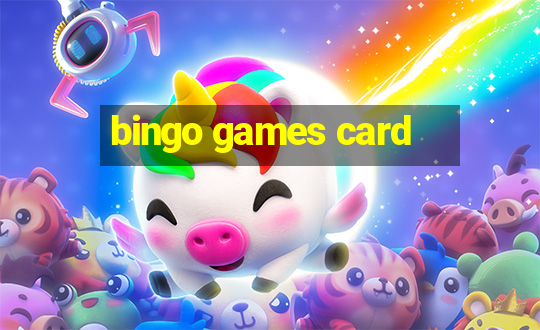 bingo games card