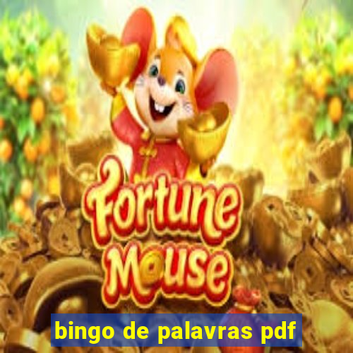 bingo de palavras pdf