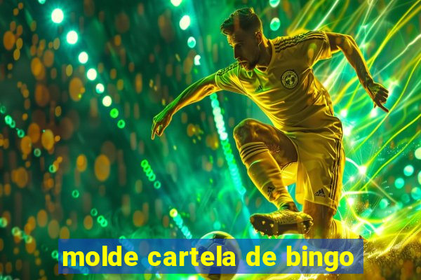 molde cartela de bingo