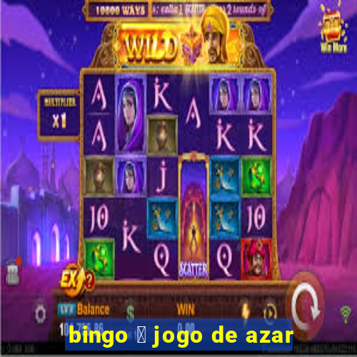 bingo 茅 jogo de azar