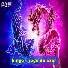 bingo 茅 jogo de azar