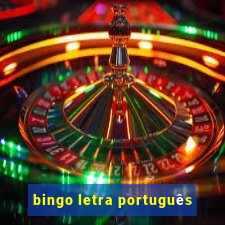 bingo letra português