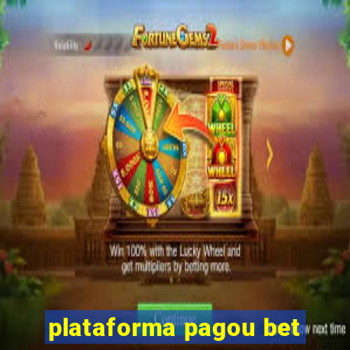 plataforma pagou bet