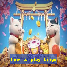 how to play bingo for money