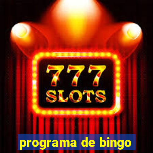 programa de bingo