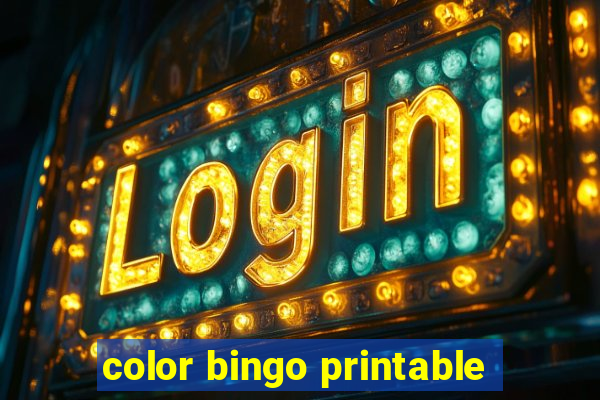 color bingo printable