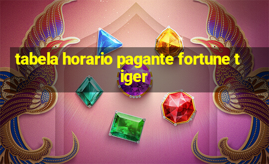 tabela horario pagante fortune tiger