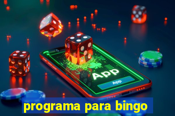 programa para bingo