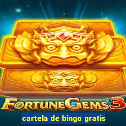 cartela de bingo gratis