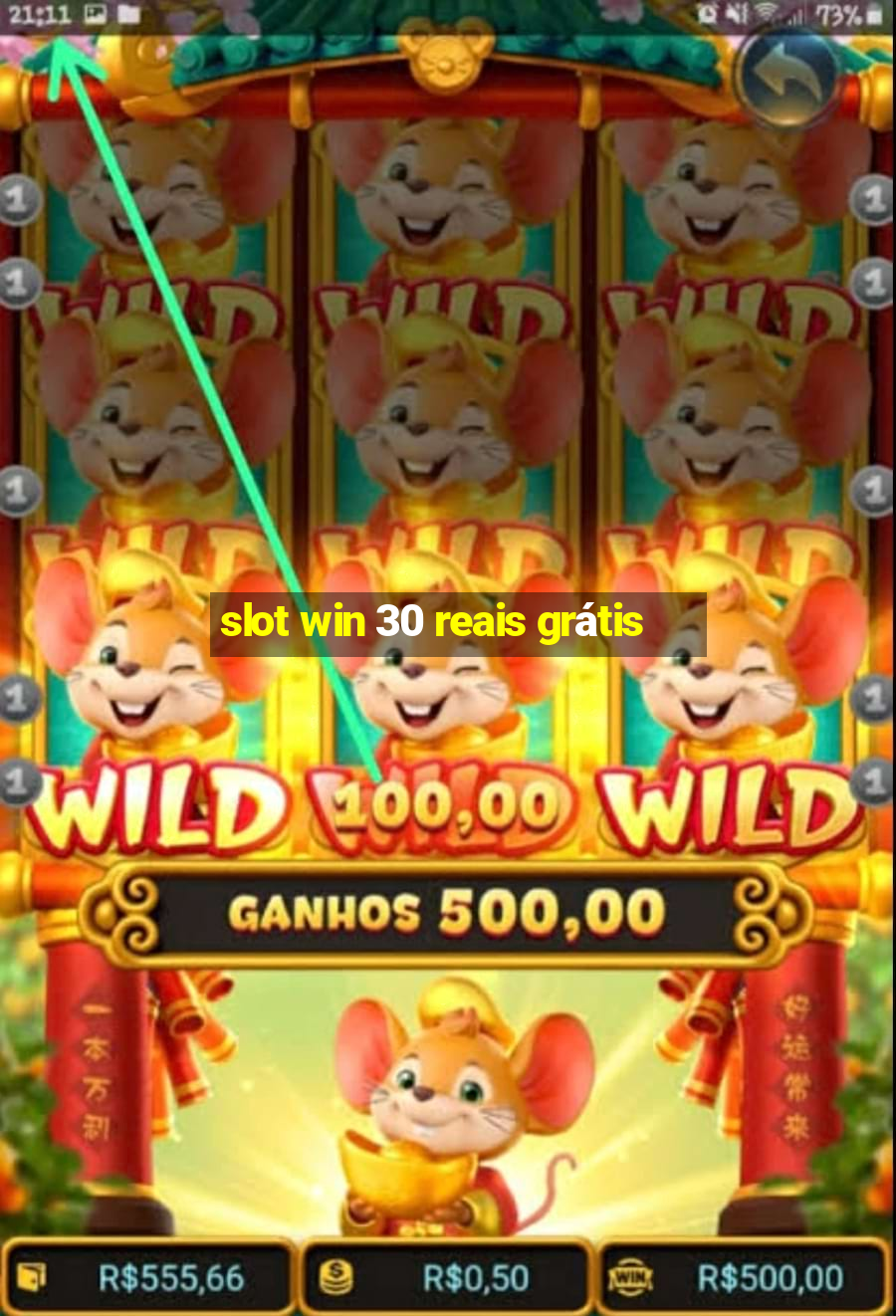 slot win 30 reais grátis