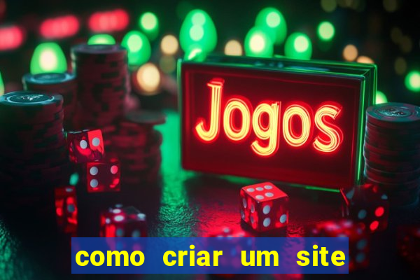 como criar um site de jogos