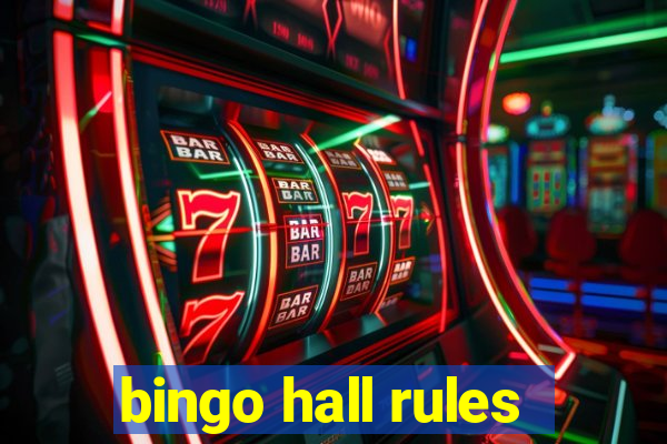 bingo hall rules