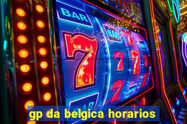 gp da belgica horarios