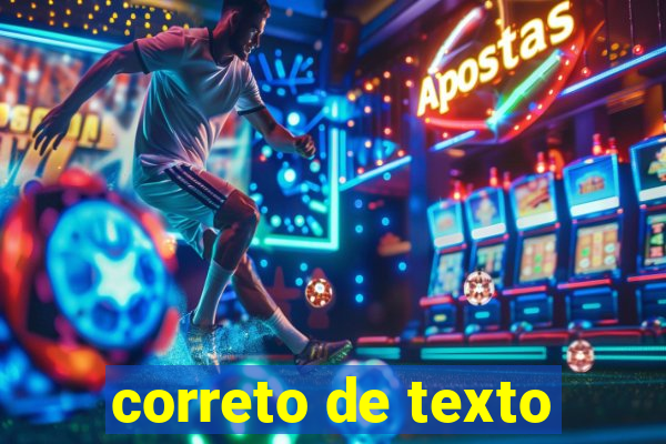 correto de texto