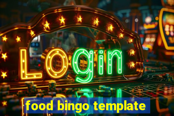 food bingo template