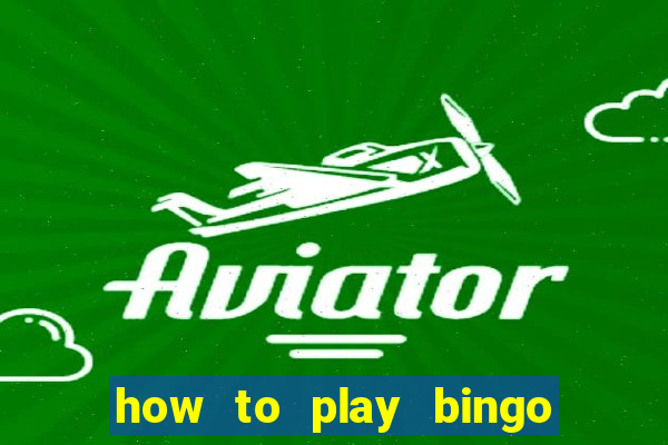 how to play bingo with playing cards