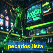 pecados lista