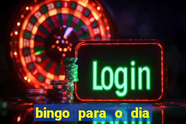 bingo para o dia do estudante