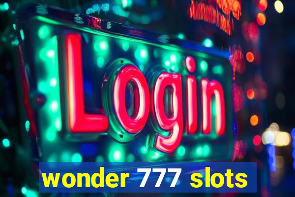 wonder 777 slots