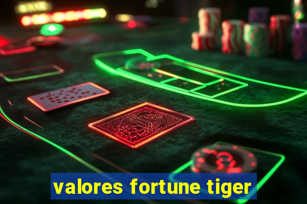 valores fortune tiger