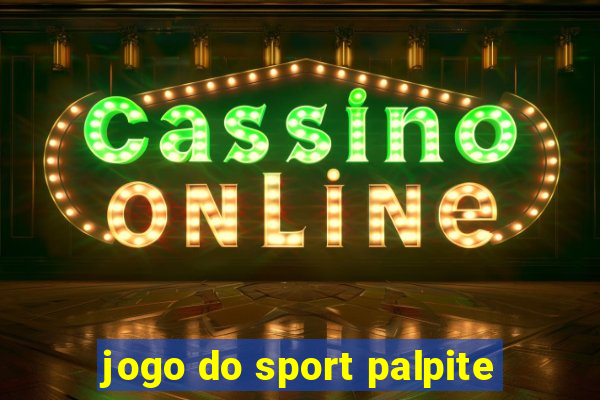 jogo do sport palpite