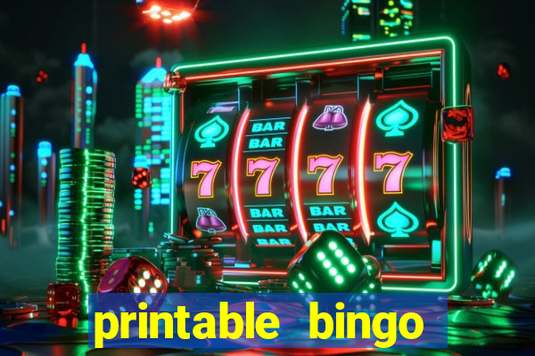 printable bingo card generator