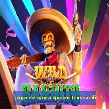 jogo de cama queen trussardi