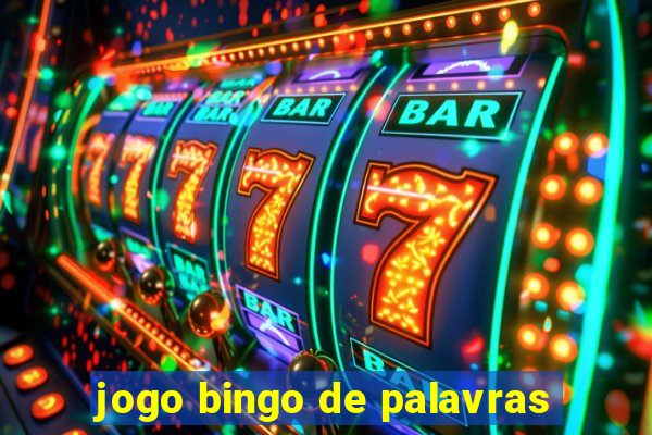 jogo bingo de palavras