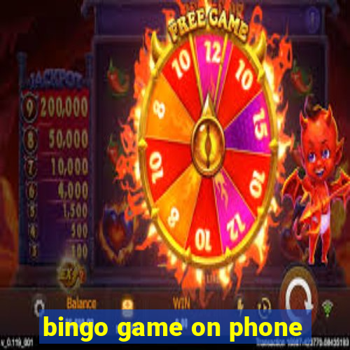 bingo game on phone