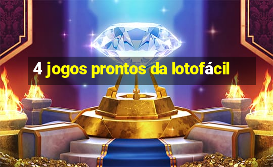 4 jogos prontos da lotofácil