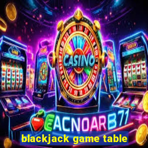 blackjack game table